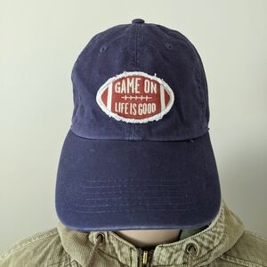 Life is Good Game On navy ball cap hat